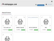 Tablet Screenshot of mahapages.com
